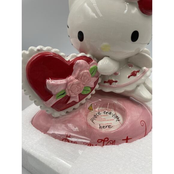 Blue Sky Clayworks Hello Kitty Be My Valentine Tea Light By Heather Goldminc NWT - Picture 3 of 15